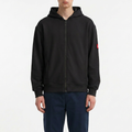 Men's Black Hooded Sweatshirt Jacket from Smith's 1906 - front view