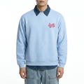 A male model wearing the Smith's 1906 MSW02 Light Blue Sweatshirt is showing the front.