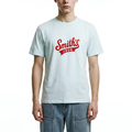 A male model wearing the Smith's 1906 MTE02 Blue T-Shirt is showing the front.