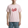 A male model wearing the Smith's 1906 MTE02 Pink T-Shirt is showing the front.