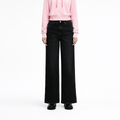 A female model wearing the Smith's 1906 WJN02 Dark Grey Jeans is showing the front.