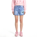 Women's Light Blue Denim Shorts from Smith's 1906 - front view