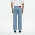 A male model wearing the Smith's 1906 MJN02 Light Blue Jeans is showing the back.