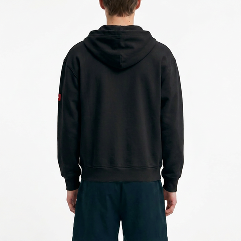 Men's Black Hooded Sweatshirt Jacket from Smith's 1906 - back view