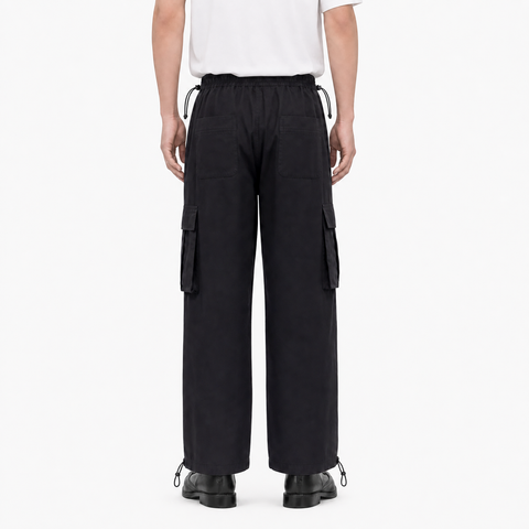 A male model wearing the Smith's 1906 MPT02 Black Pants is showing the back.