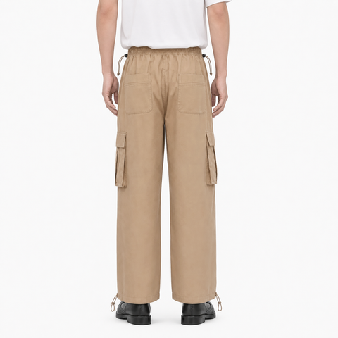 A male model wearing the Smith's 1906 MPT02 Khaki Pants is showing the back.