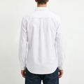 A male model wearing the Smith's 1906 MSR02 White Shirt is showing the back.