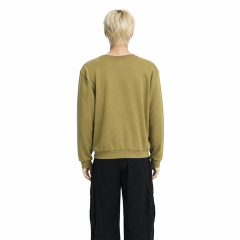 Men's Khaki Sweatshirt from Smith's 1906 - back view