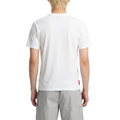 A male model wearing the Smith's 1906 MTE01 White T-Shirt is showing the back.