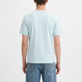 A male model wearing the Smith's 1906 MTE02 Blue T-Shirt is showing the back.