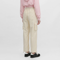A female model wearing the Smith's 1906 WPT01 Beige Pants is showing the back.