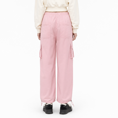 A female model wearing the Smith's 1906 WPT01 Pink Pants is showing the back.