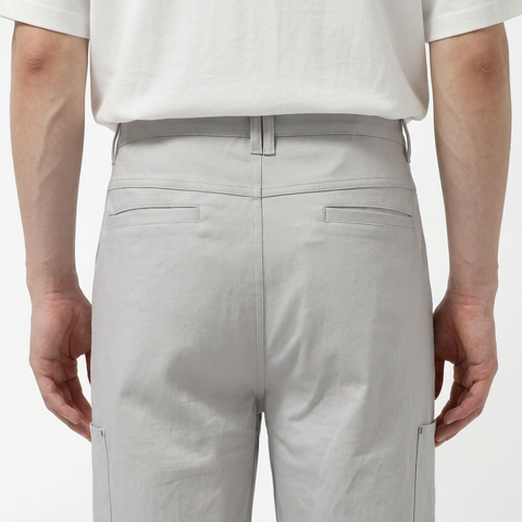 Men's Light Grey Pants from Smith's 1906 - detail view