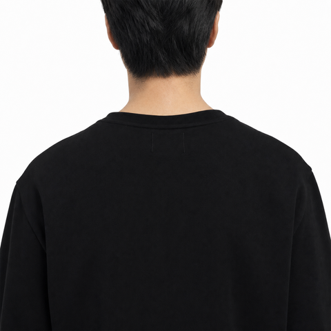 Men's Black Sweatshirt from Smith's 1906 - detail view
