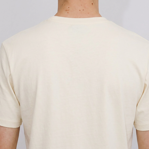 A close-up back view of a male model wearing the Smith's 1906 MTE02 Off White T-Shirt.