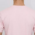 A close-up back view of a male model wearing the Smith's 1906 MTE02 Pink T-Shirt.