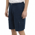 A close-up view of a male model wearing the Smith's 1906 MSO02 Navy Shorts.
