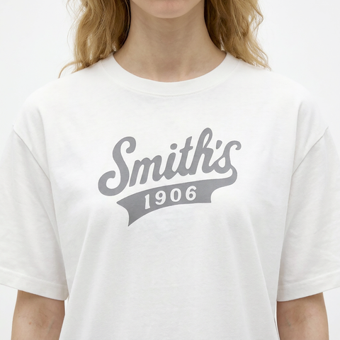 Women's White Everyday T-Shirt from Smith's 1906 - detail view