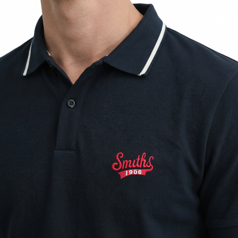 Details of the Smith's 1906 MPO01 Navy Polo.