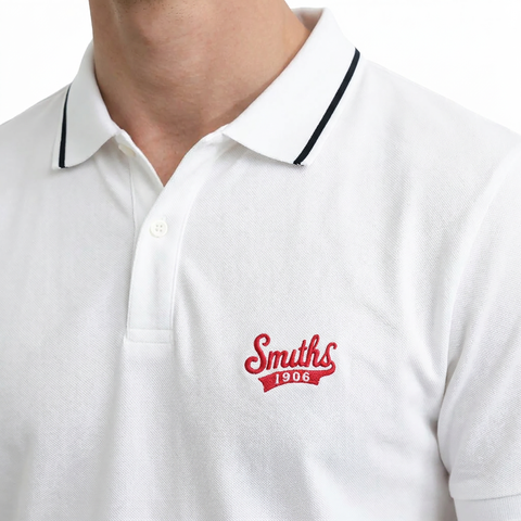 Details of the Smith's 1906 MPO01 White Polo.