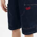 Details of the Smith's 1906 MSO01 Navy Denim Shorts.