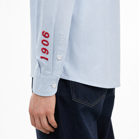 Details of the Smith's 1906 MSR02 Light Blue Shirt.