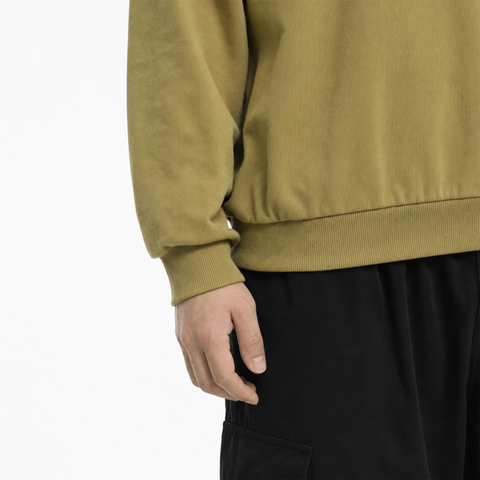 Men's Khaki Sweatshirt from Smith's 1906 - detail view