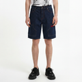 A male model wearing the Smith's 1906 MSO01 Navy Denim Shorts is showing the front.