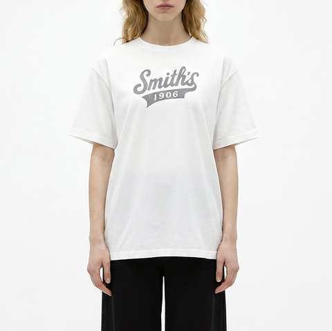 Women's White Everyday T-Shirt from Smith's 1906 - front view