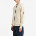 Men's Beige Hooded Sweatshirt Jacket from Smith's 1906 - side view