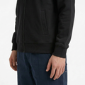 Men's Black Hooded Sweatshirt Jacket from Smith's 1906 - side view