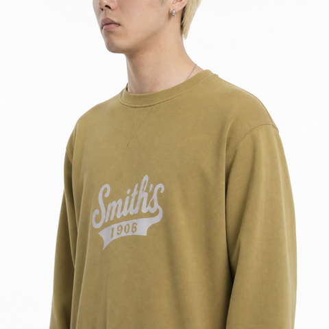 Men's Khaki Sweatshirt from Smith's 1906 - side view