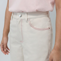 Women's Beige Pants from Smith's 1906 - side view