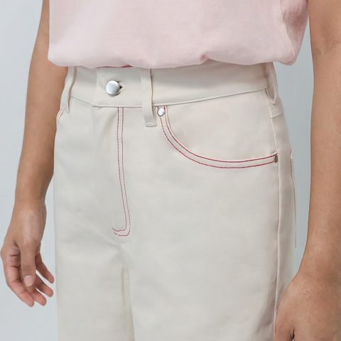 Women's Beige Pants from Smith's 1906 - side view