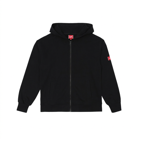 Men's Black Hooded Sweatshirt Jacket from Smith's 1906