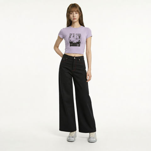 Women's Dark Grey Pants from Smith's 1906 - styled view