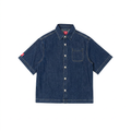 Smith's 1906 MSR04 Navy Denim Short-Sleeve Shirt.